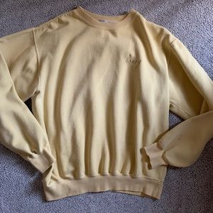 brandy melville john galt yellow honey ericka sweatshirt